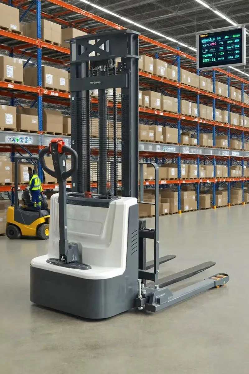 YG Factory Wholesale Electric Stacker Forklift Warehouse Pallet Jack Industrial Material Handling Price Supplier