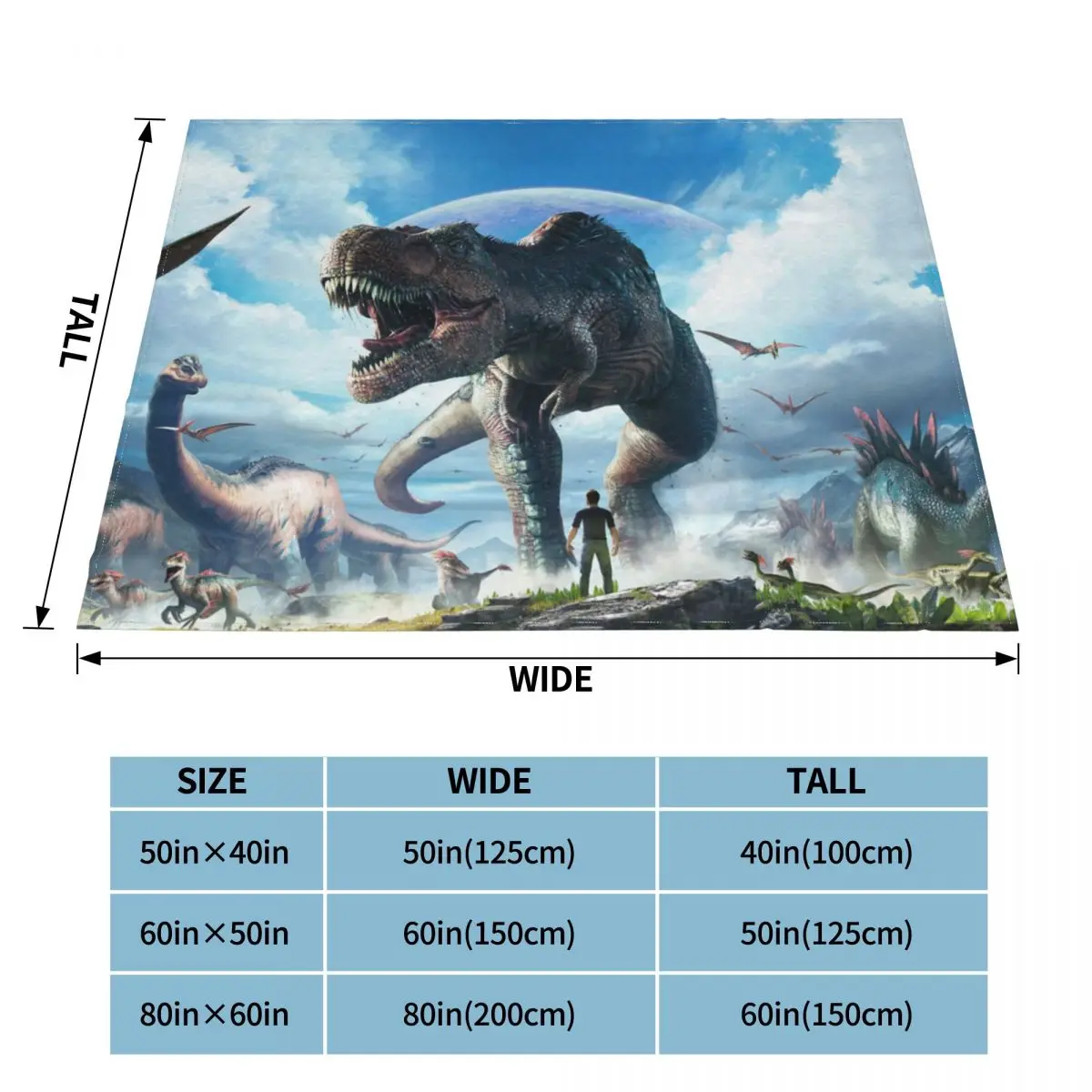 ARK Survival Evolved Dinosaur ARPG Games Blankets Coral Fleece Plush Decoration Bedroom Bedding Couch Bedspread