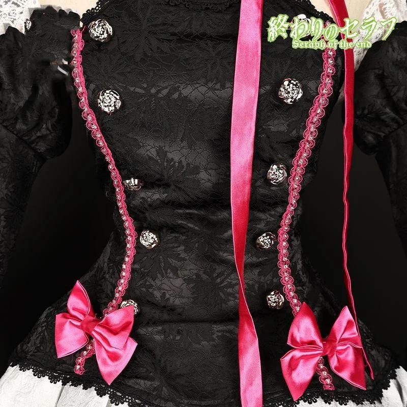 New Anime Seraph Of The End Krul Tepes Cosplay Costume Girl Dress Lolita Lace Princess Uniform Suit Masquerade Outfit Clothes