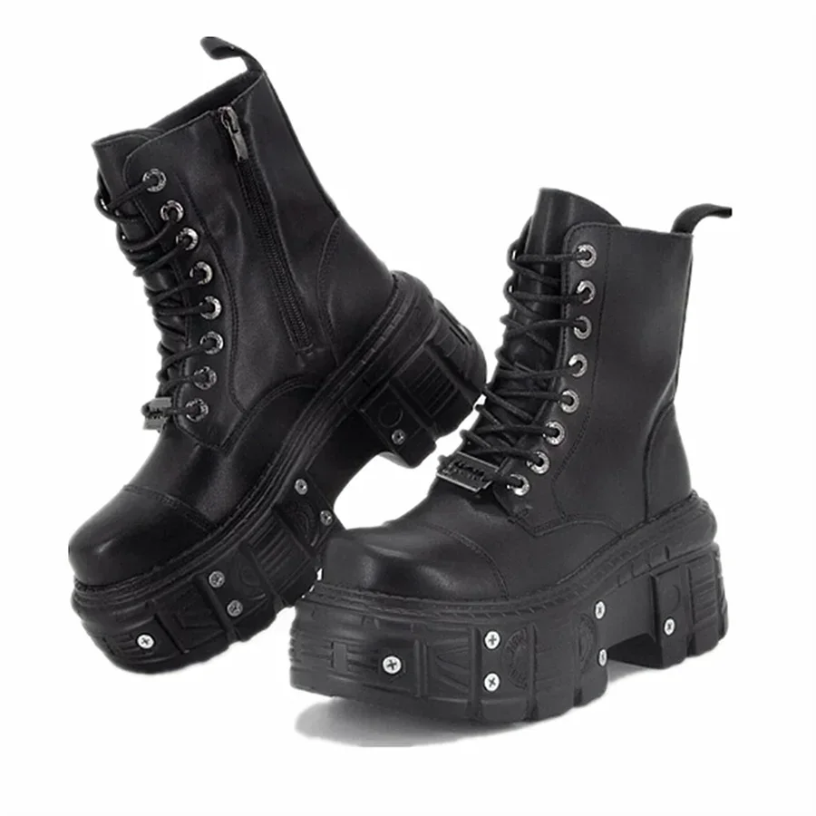 bottes-punk-a-lacets-et-talon-chaussures-a-plateforme-chaussons-gothiques-rock-decoration-en-metal-baskets-d'exterieur-pour-homme-et-femme