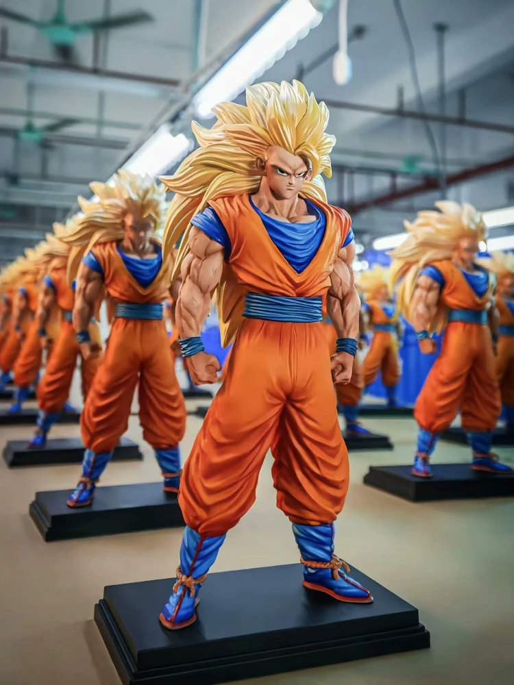 IN Stock JT Toys Ssj3 Goku Figurine Dragon Ball Anime Figure Son Goku Figurine Super Saiyan 3 Goku Figures Gk Statue Model Gift