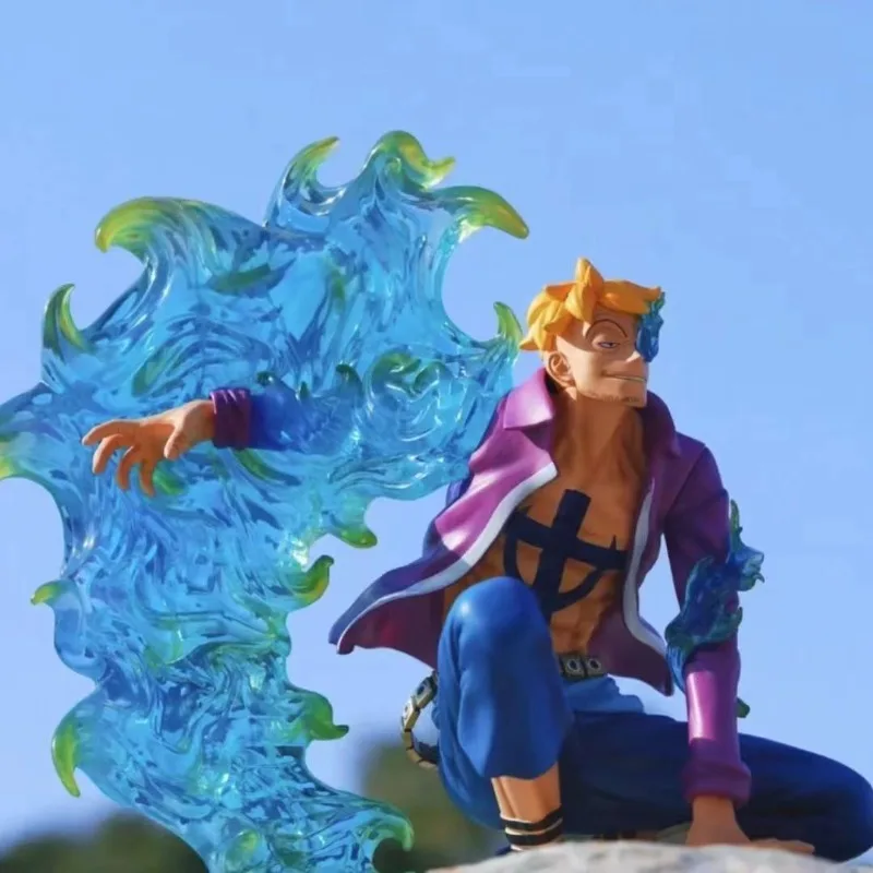 Uma peça agachamento marco ressonância série menino dos desenhos animados criativo anime periféricos coleção modelo figura ornamentos brinquedo presentes