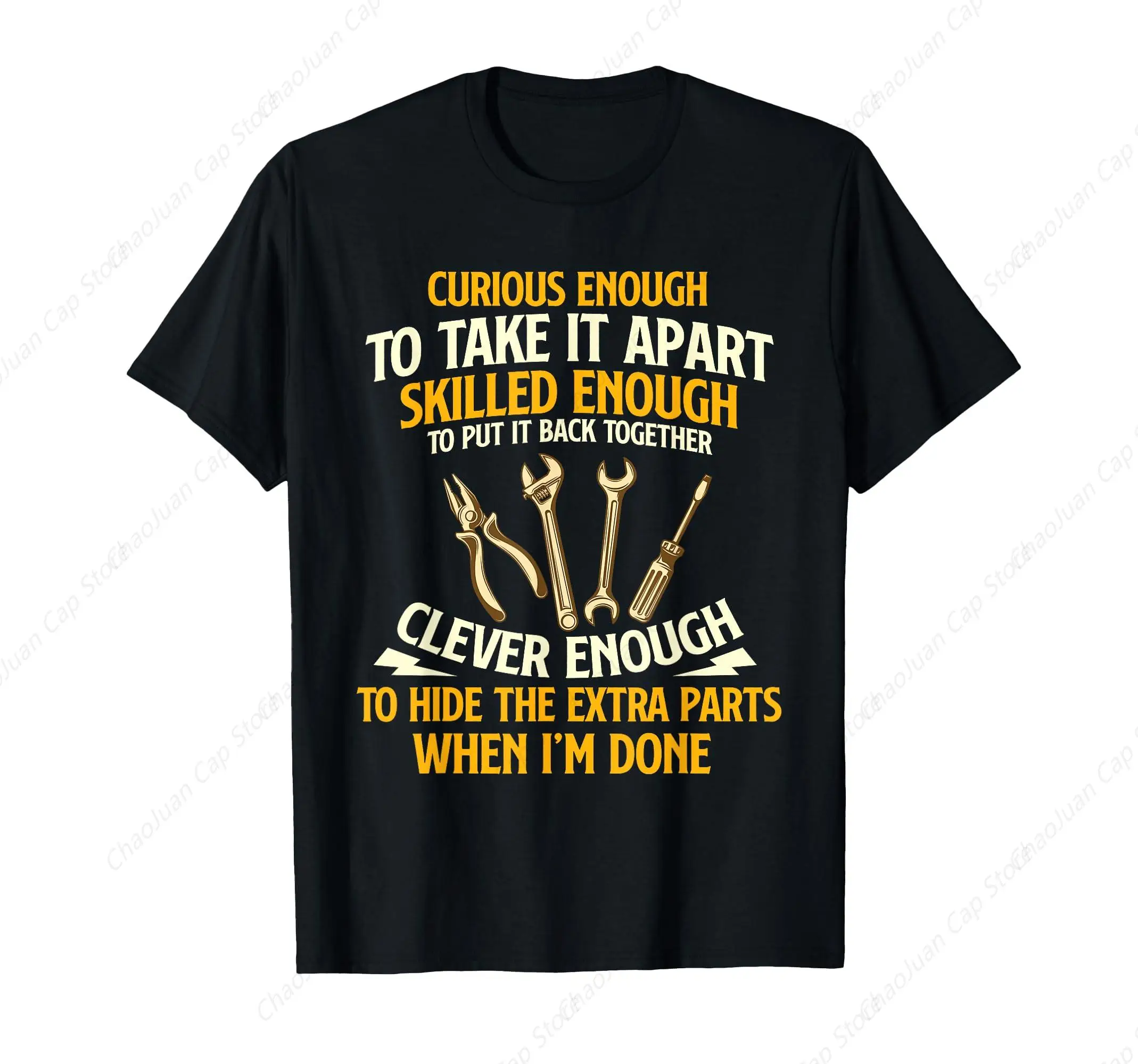 

Curious Enough To Take It Apart - Car Guy Auto Mechanic T-Shirt