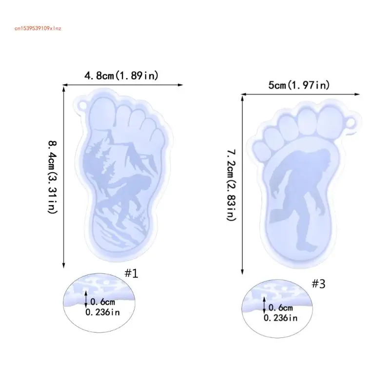 Брелок силиконовая форма в форме стопы силиконовая форма для автомобиля кулон домашний декор кристалл форма для эпоксидной смолы