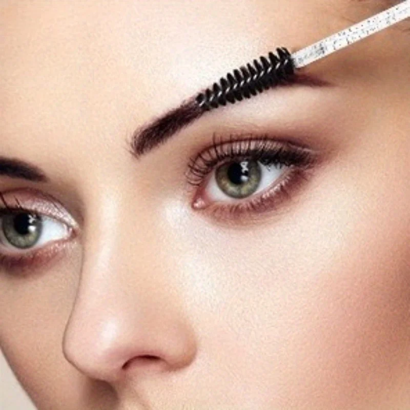 Wimpern- und Augenbrauenpinsel mit Behälter | Mascara-Zauberstab, Augenbrauenbürste und Wimpernkamm | für Wimpernverlängerungen und Make-up-Anwendung