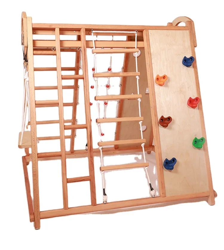 Climbing frame Home Kids Zone Educational Playground Plywood Kids Wooden Climbing