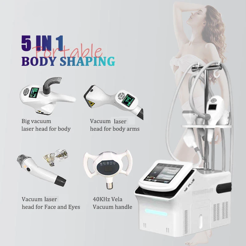 Portable Vela Body Shape Machine Weight Loss Body Slimming Cavitation Vacuum Roller Red Light Fat Cellulite Remover Equipment  ﻿