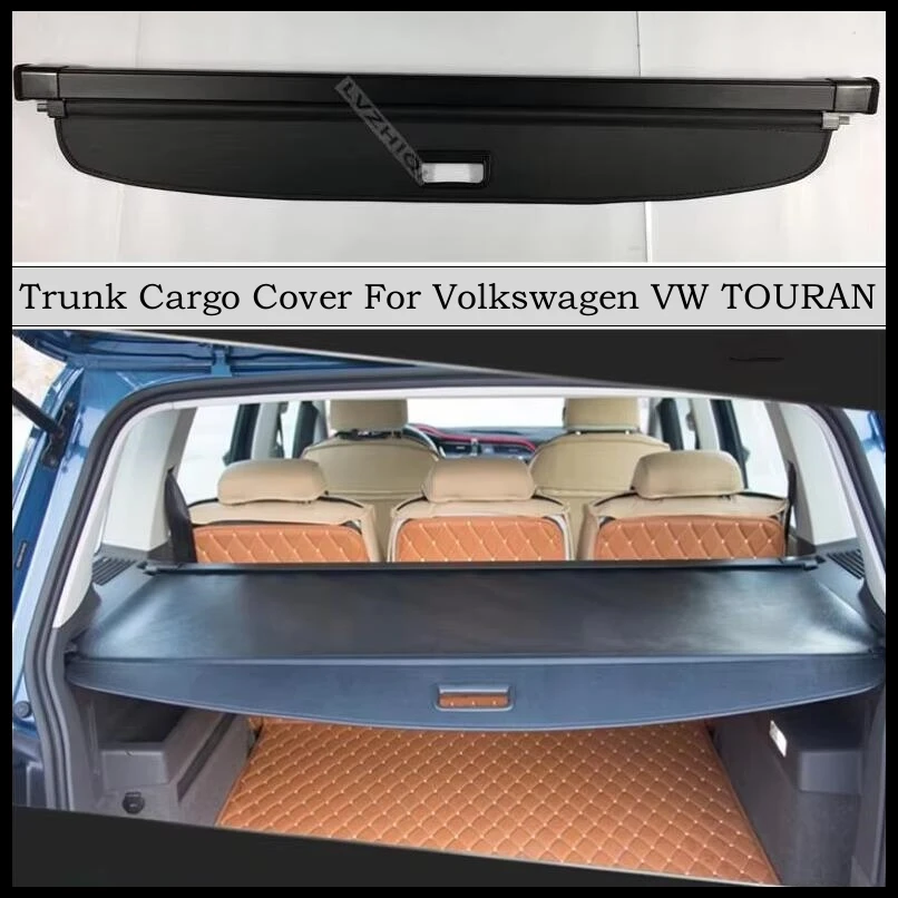 Rear Trunk Cargo Cover For Volkswagen VW TOURAN 2016-2023 Security Shield High Quality Auto Accessories