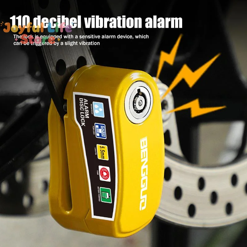 Hot Sale Alarm Disc Brake Lock Anti Theft Security Lock Bike Anti-theft Wheel Disc Brake Lock For Motorcycle Bicycle Scooter