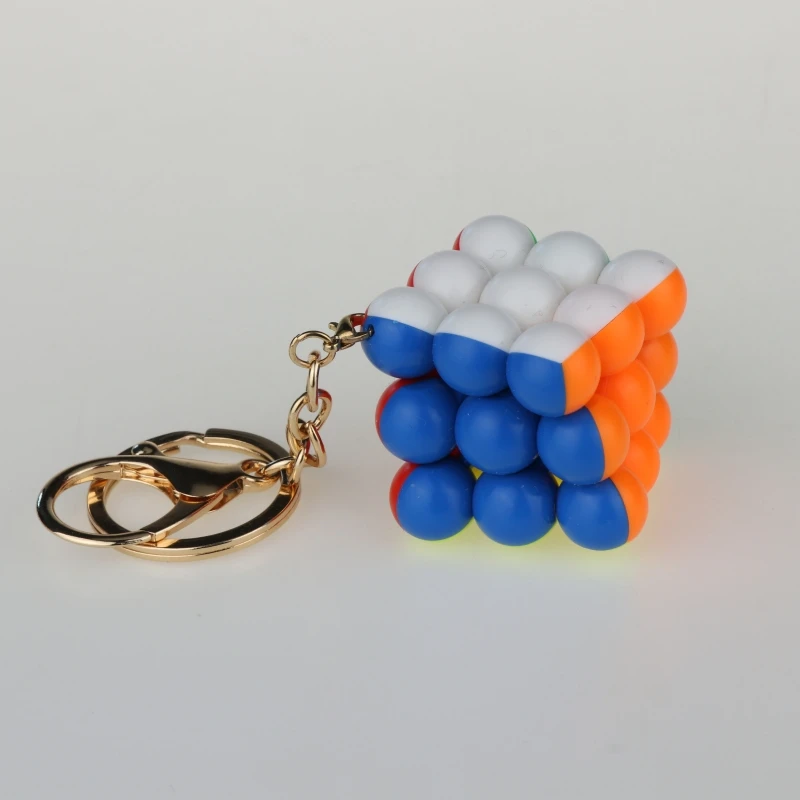 Yongjun YJ Mini Bead Cubes Aangepast speelgoed Plastic ABS Magische kubussen met sleutelhanger