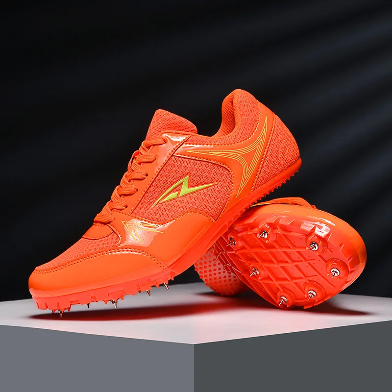 New Blue Track Field Shoes Men Women Outdoor Sport Athletics Spikes For Sneaker Man's Running Training Nail Sprint Shoes Men