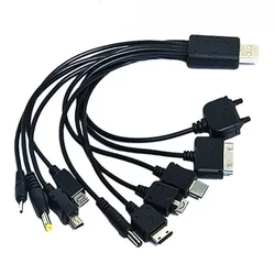 new 1pcs 10 in 1 Micro USB multi Charger usb cables for mobile phones cord for LG KG90 Sony phone SAMSUNG Tablets