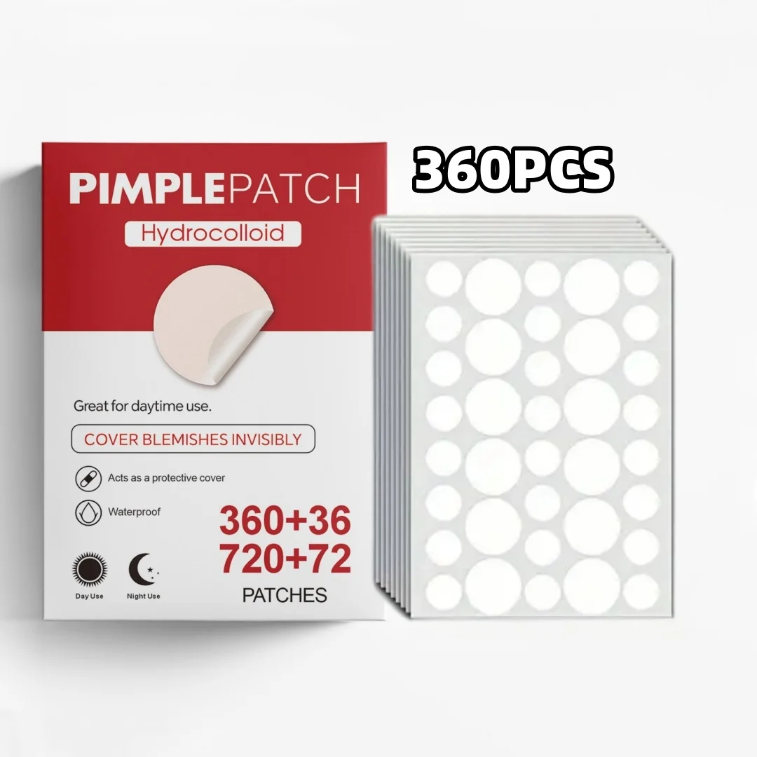 360 pieces of facial acne patches, concealer patches, pimples patches, ultra-thin invisible breathable hydrogel