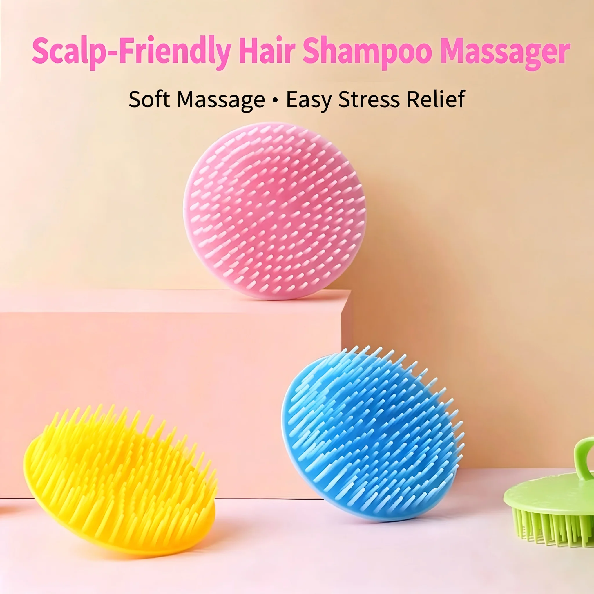 1/5 Pcs  Massage Comb Hair Brush Scalp Massage Brush Head Massager Hair Comb Massage Brush Hair Brush Hair Washing Tool