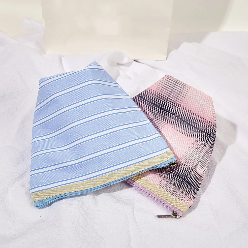 1Pc geruite lippenstift opbergtas, ins stijl portemonnee, mini draagbare rits opbergtas, reiscosmetica cadeauzakje