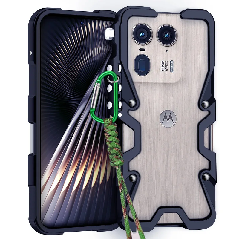 

Powerful Metal Aluminum bumper Shockproof back case For Moto Edge 50 Pro Edge X50 ultra 50 Fusion Aluminum Cases Cover Bumper