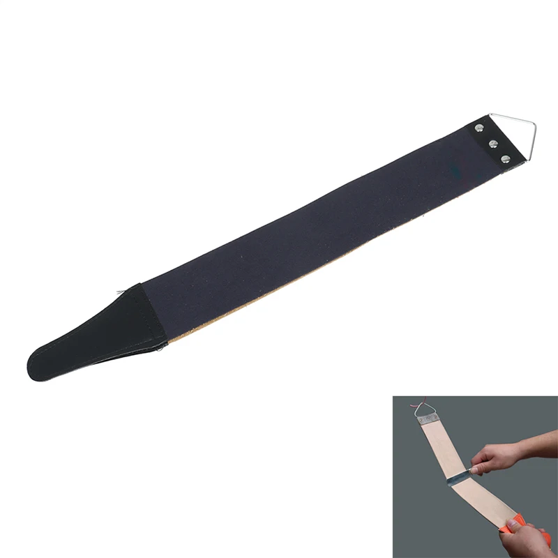 1XCanvas Leather Shaving Strop Straight Razor Sharpener Strap Belt Shaving Strap