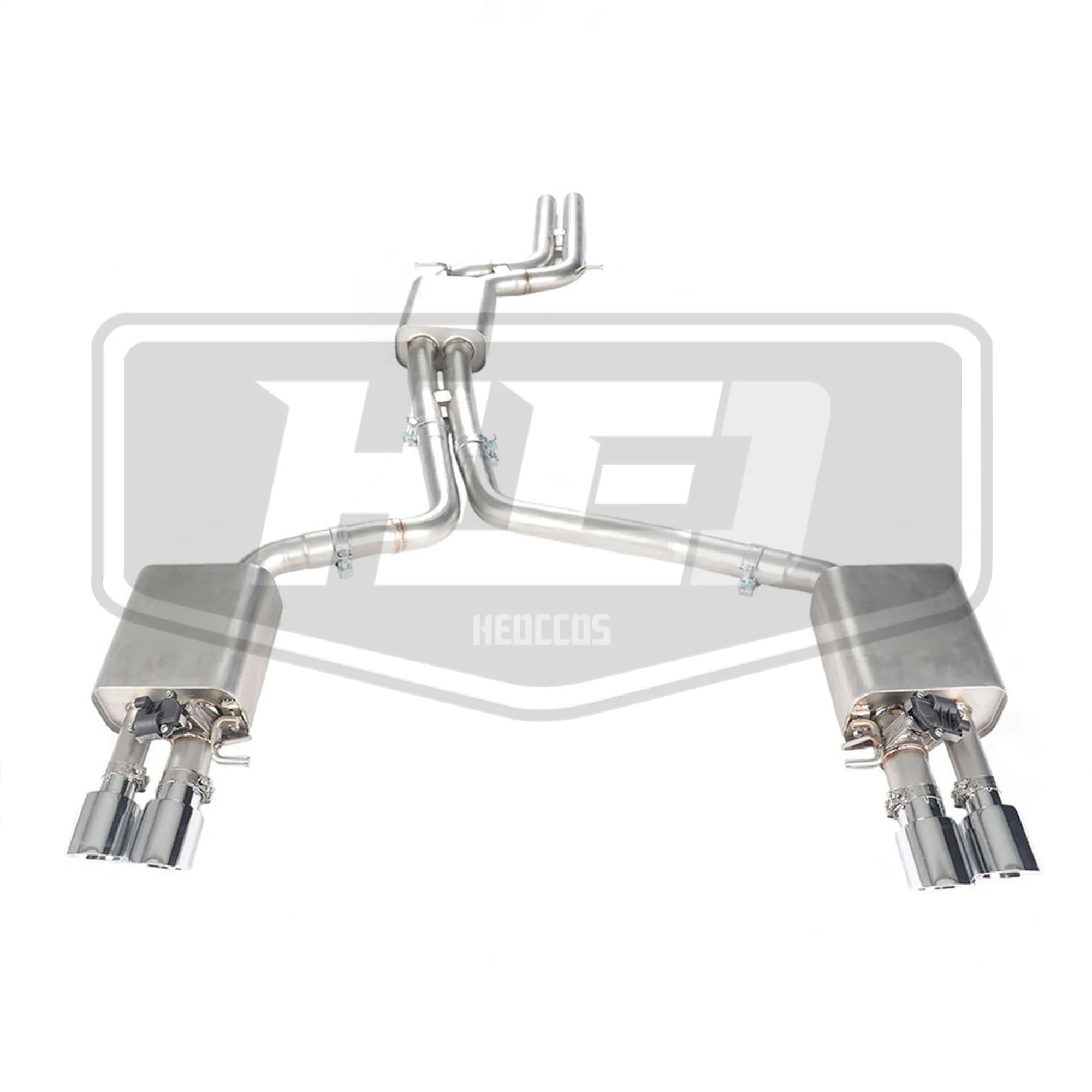 HEO Stainless Steel Valved Exhaust Catback For Audi A6 A7 C7 3.0T Performance Tuning Exhaust Fitting Parts