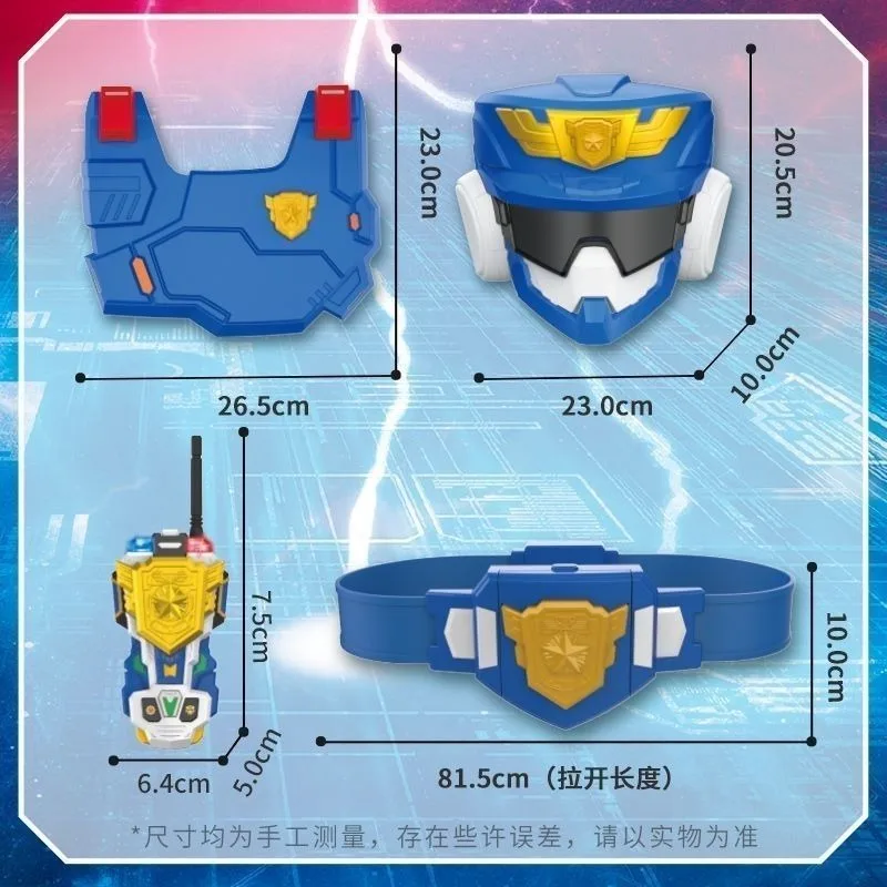 MiniForce Super Cops Marine Cop Transformation Robot Head Badge Model Mini Force Mecha Deformation Figures Toys