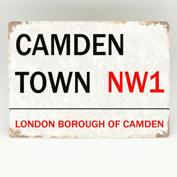 CAMDEN TOWN Metal Sign LONDON STREET MARKET Vintage Retro NW1 Plaque Man Cave  home decor