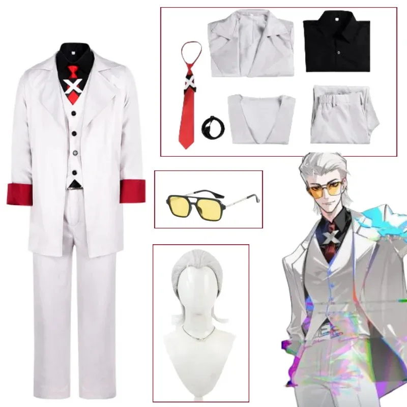 

Аниме To Be Hero X Косплей Костюм X Белая Униформа Парик Очки Комплект Аксессуаров Ролевая Унисекс Наряд Аниме Con Одежда Костюм