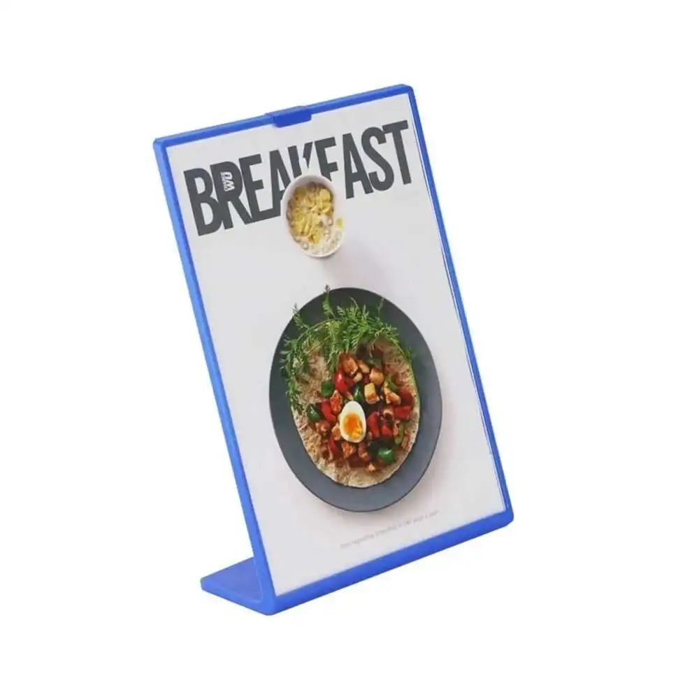 A4 Table Menu Sign Display Card Tag Label Holder Frame Price Menu Display Stand Billboard Rack Table Picture Frame Display Rack