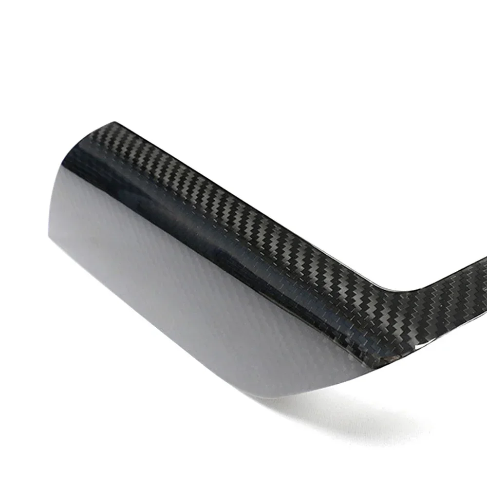 جديد غطاء ألياف الكربون الجاف ل تسلا نموذج X 2021 2022 2023 2024 LHD RHD الداخلية اكسسوارات صندوق شاحن لاسلكي الإطار ملصق