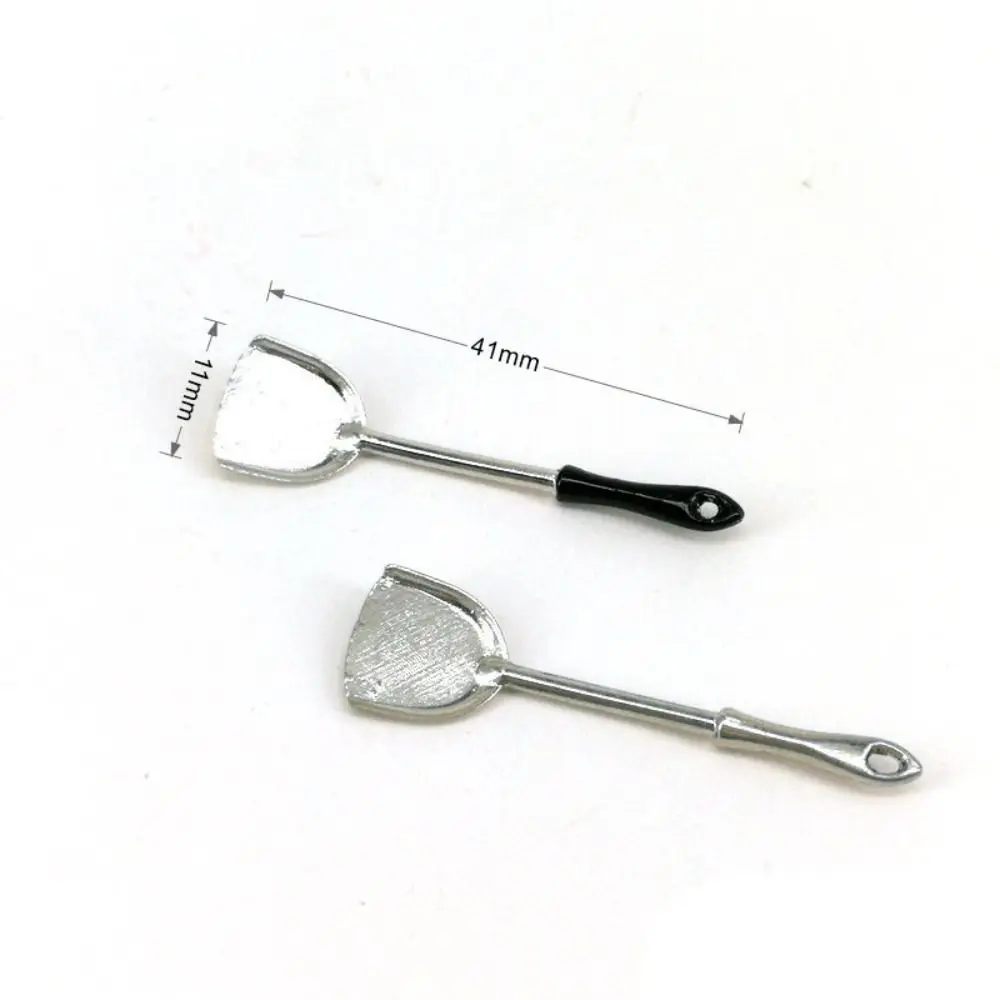 Cucchiaio per mescolare in miniatura 1:12 di alta qualità Multistyles Mini ciotola padella fai da te casa delle bambole fai da te cucina in miniatura decorazione della casa delle bambole