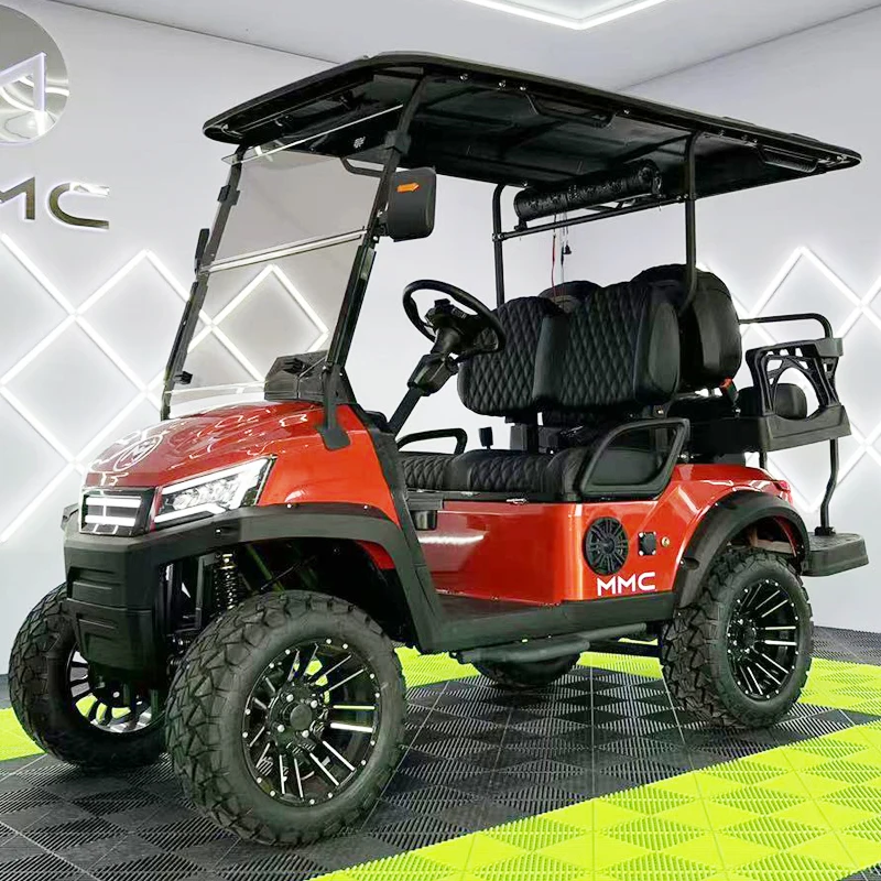 Hot Selling New 4 Wheel Utility Vehicle 2 4 6 8 Seater 4000/5000/7500W Golf Cart 48/60/72V  Electric Club Car Golf Cart