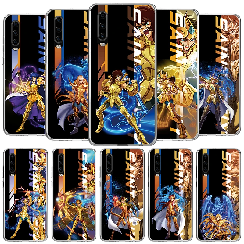 Anime Saint Seiya Cover Phone Case For Huawei P40 P30 P20 P10 Lite Mate 20 10 Pro P Smart Z Y5 Y6 Y7 Y9S Soft Fundas Shell