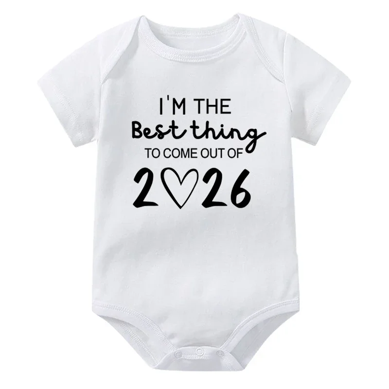 أنا أفضل شيء للخروج من 2026 إعلان الحمل الوليد الطفل داخلية القطن الصيف الفتيان الفتيات رومبير بذلة