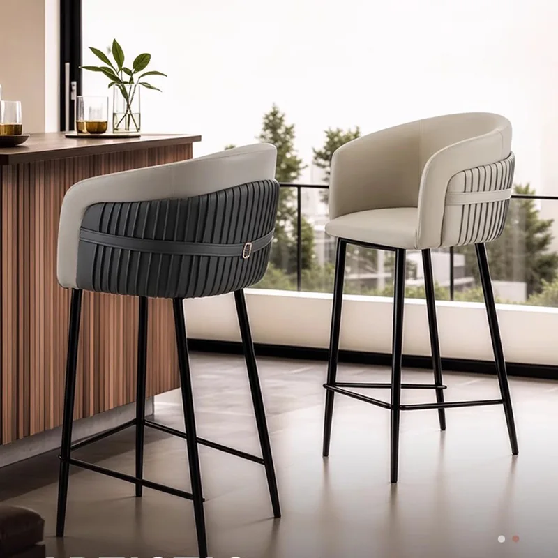 

ZLuxury Comfortable Bar Stools Restaurant Designer Computer Aesthetic Bar Chairs Nordic Bedroom Banqueta Lounge Suite FurnitureZ