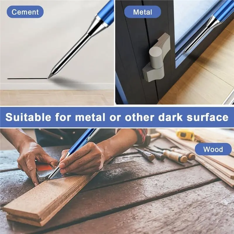 A93G For Woodworking For Woodworking And Metal Marking Multi-Color Aluminum Pencil Set Professional Grade