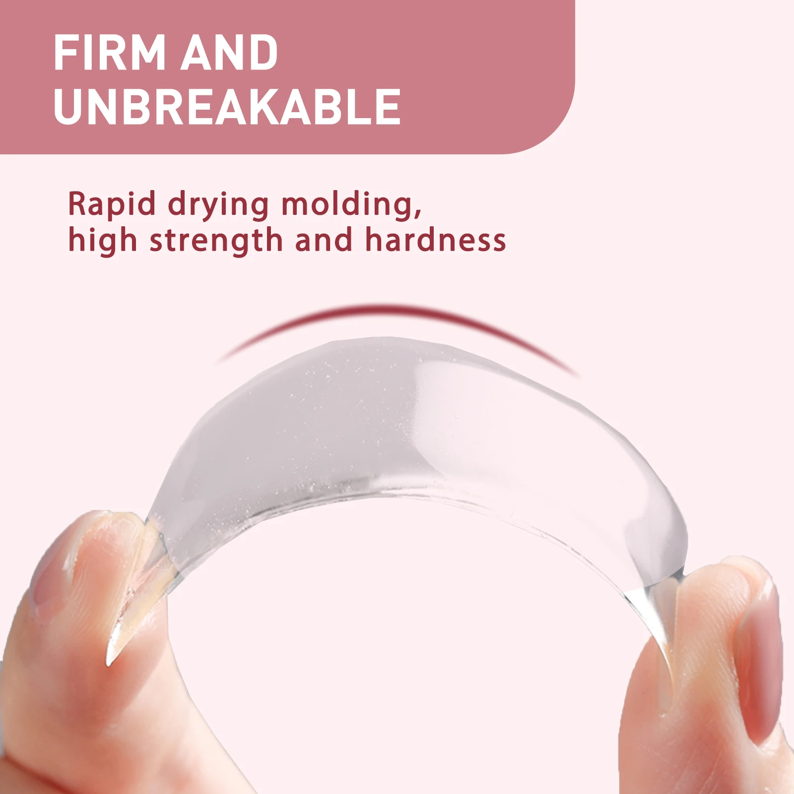 Solid Nail Glue Gel Strong Adhesive Nail Extension Silk Fiberglass Non-woven Cracked Repair UV Gel Harmless for False Nail Tips view 3