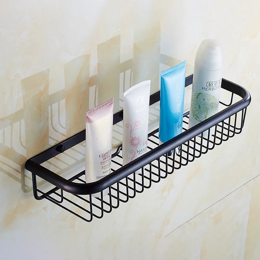 Black bathroom Shelf Total Brass Soap Holder 45cm bathroom shelves bathroom shampoo holder basket bathroom holder Nba064