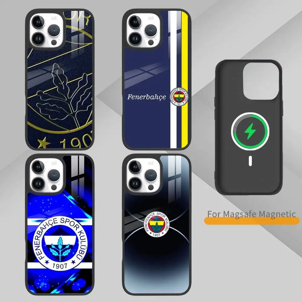 

Cool T-Turkey Fenerbahce-s Pattern Phone Case For iPhone17,16,15,14,13 Plus,Pro Max Magnetic For Magsafe Wireless Charging