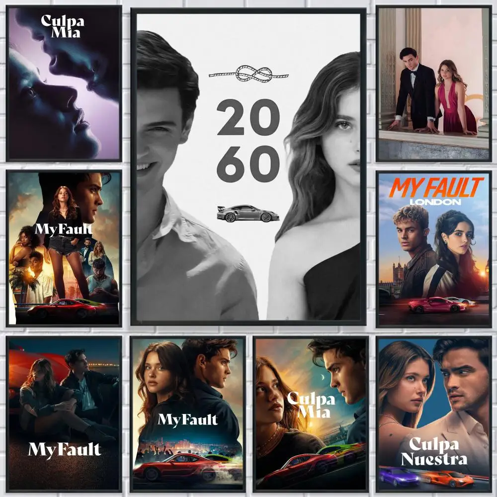 

My Fault Culpa Mia Youthful Love Movie Poster HD Print Personalized Canvas Wall Mural Art Photos for Living Room Home Decor