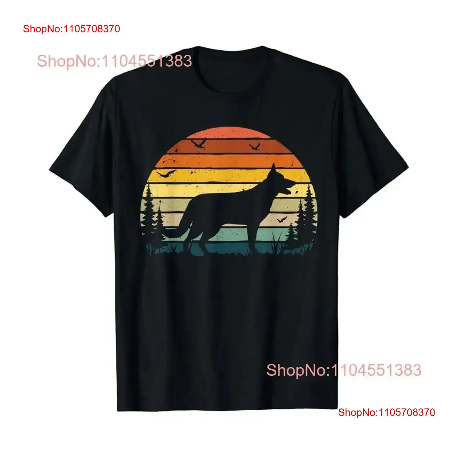 German Shepherd Vintage Retro Mom Dad Dog Pet Lover T Shirt vintage Washed Soft graphic Top For Everyday Wear fashion Stylish