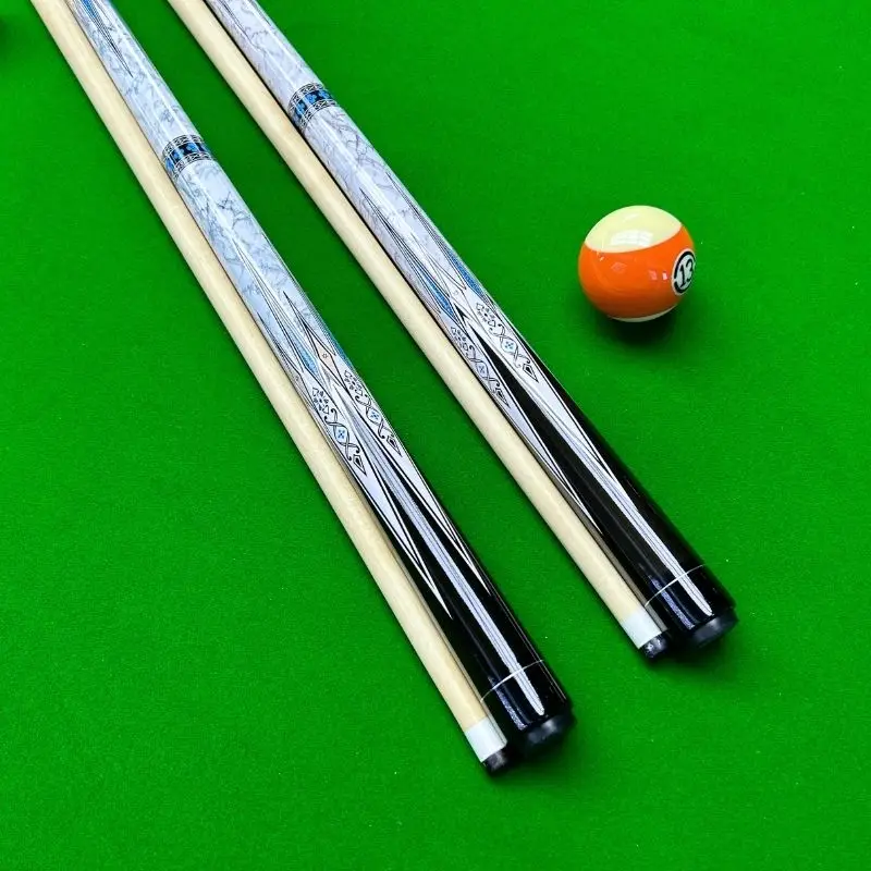 Professional Pool Cue  Blue and White Porcelain Style Quality Maple Billiard Cue Stick