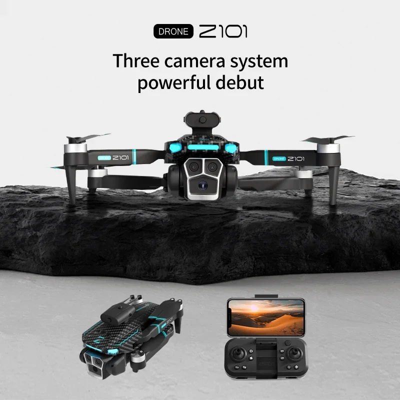 2024 Mew Z101 Drone Long Endurance HD 4K Camera Brushless Quadcopter Optical Flow Obstacle Avoidance Remote Control Dron Toys