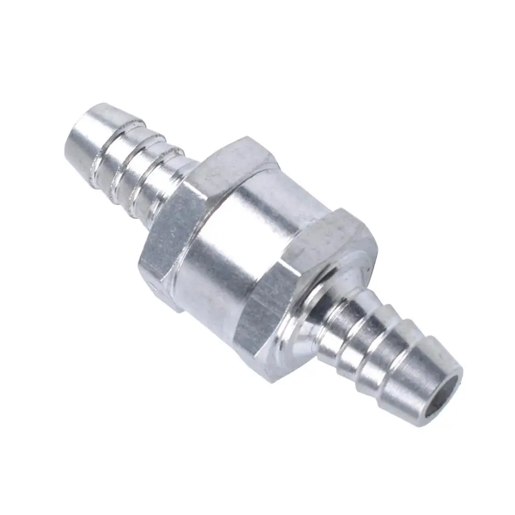 Check Valve 12 Mm Aluminum-Way Valve No Return for Fuel Liquid