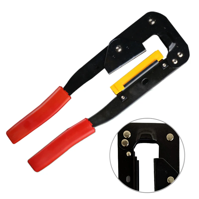 

YTH-214 Cable Clamp For FC IDC Conector Crimping Pliers Cable Crimping Tool Electrician Hand Tools