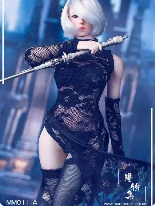 

Manmodel 1/6 Female Soldier MM011 2b Sister Lace Cheongsam Dress Model for 12''
