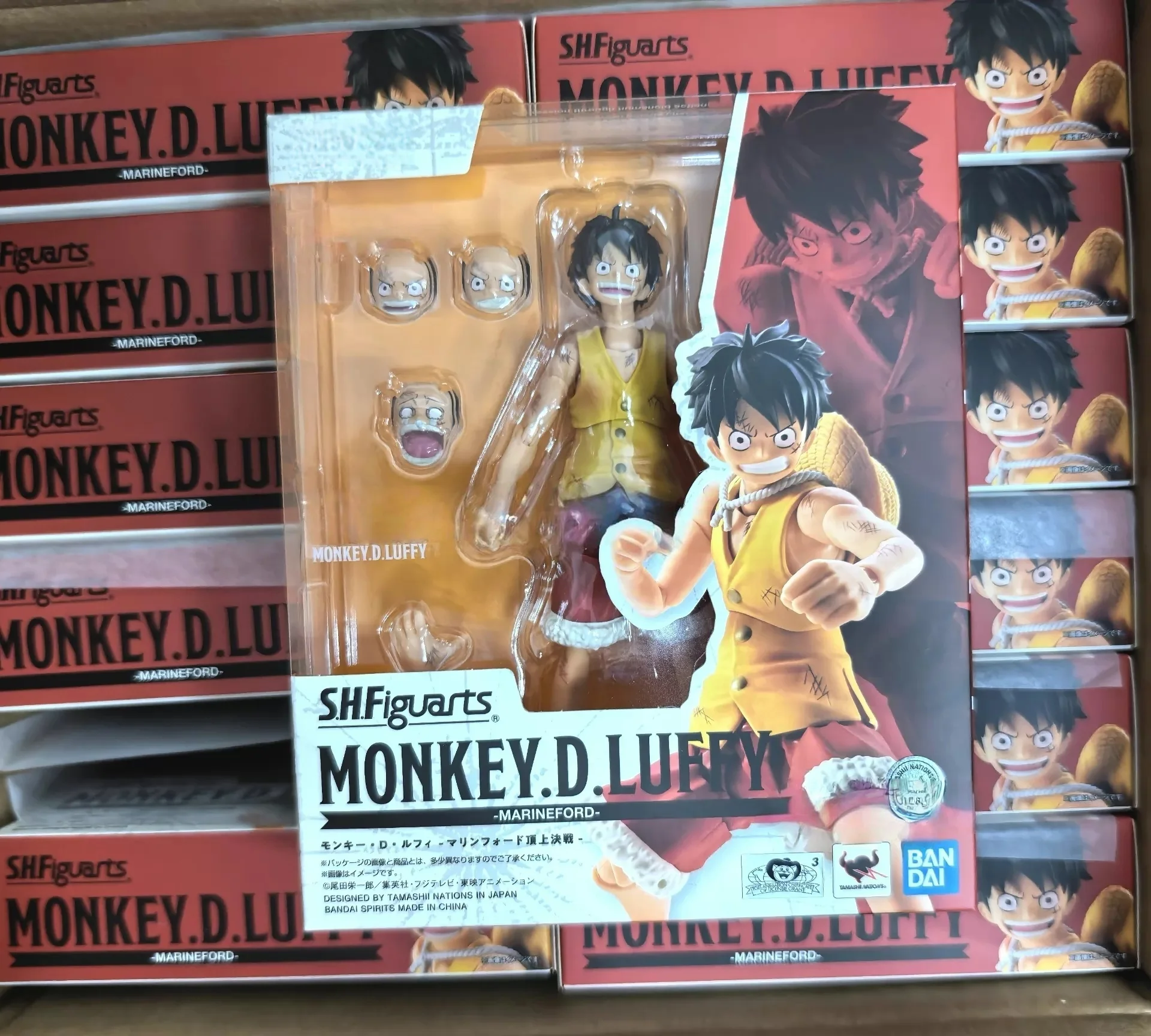 

Bandai Shfiguarts One Piece Monkey D Luffy Marineford Articulated Action Figure Collectible Anime Model Adult Collection
