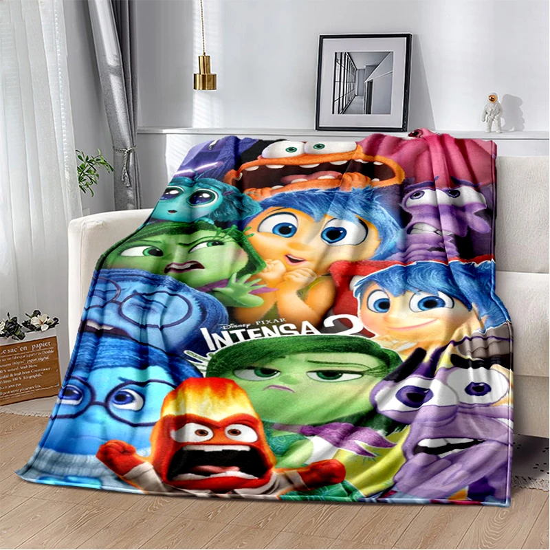 2025 New Cartoon Gift Inside Out Joy Sad Soft Blanket,Soft Throw Blanket for Home Bedroom Bed Sofa Picnic Travel Cover Child