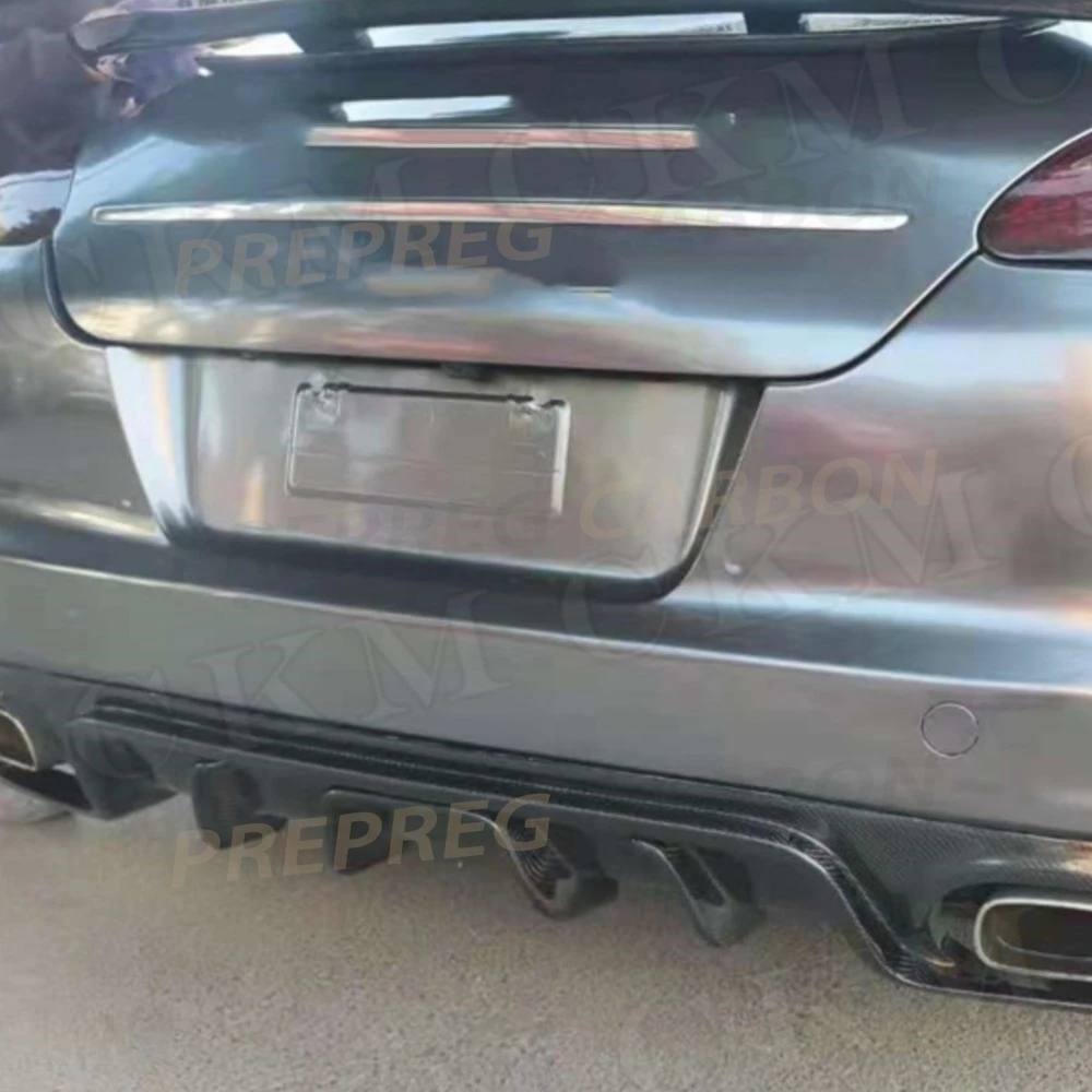 

Carbon Fiber Rear Bumper Lip Diffuser FRP Unpainted Bumper Cover Auto Car Decpration For Porsche Panamera 970.1 2010-2014 Body