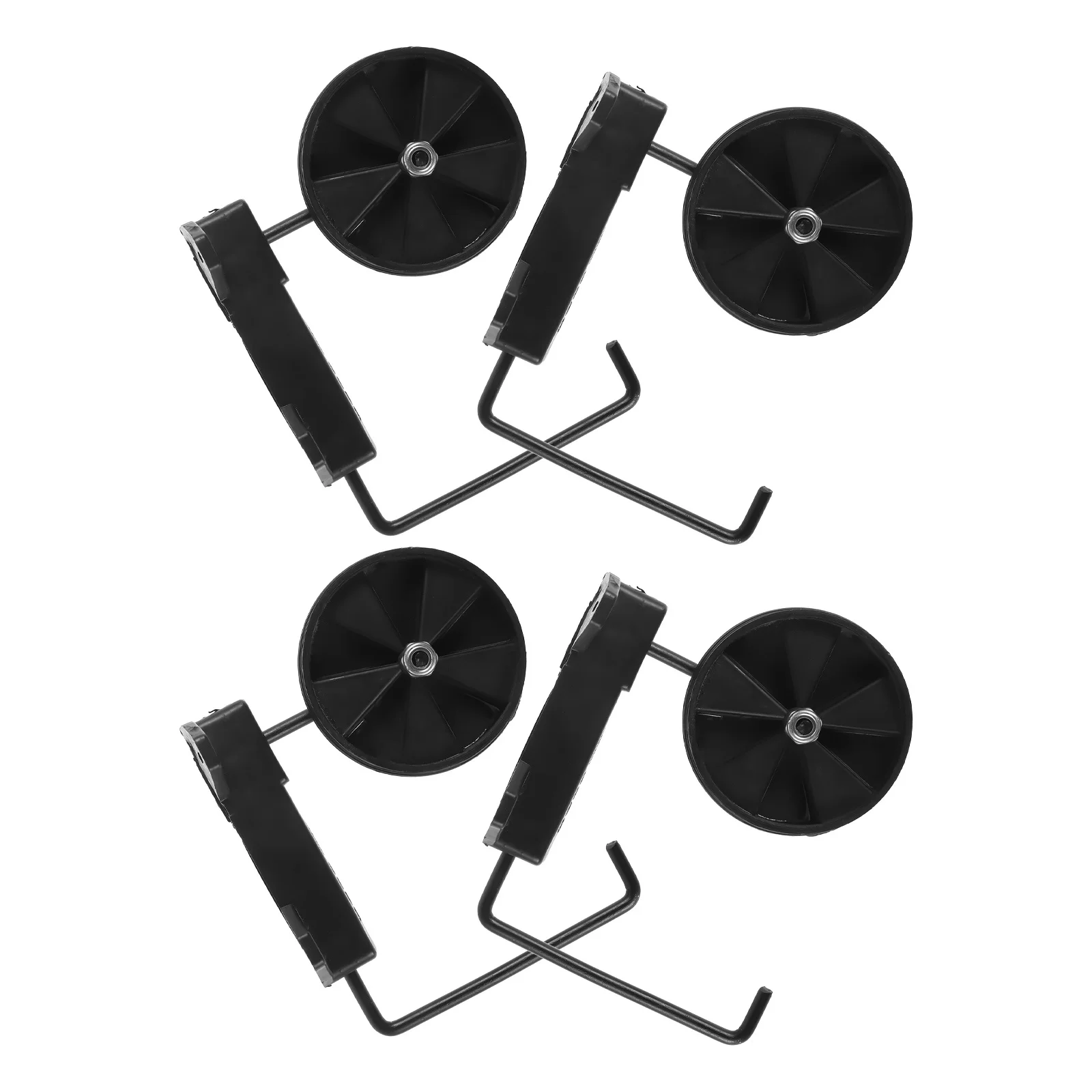 

4 pcs Shopping Cart Foldable Replacement Wheels For Grocery Travel Strong Load Capacity Sturdy Cart Wheel Flexible Turning