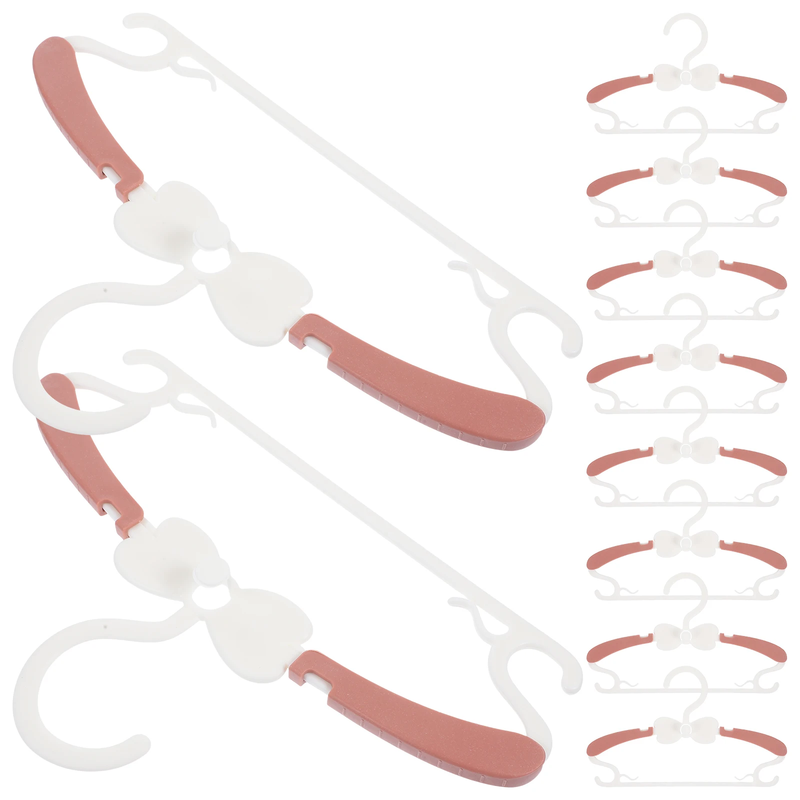 

10 Pcs Telescopic Children Hanger Newborn Kids Clothing Rack Pp Hangers for Shorts Plastic