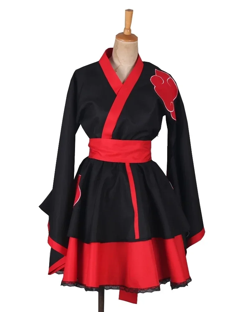 Anime Shippuden Uzumaki Cosplay Costume Sex Reversion Kimono Lolita Dress Girls Women Female Japan Style Dresses