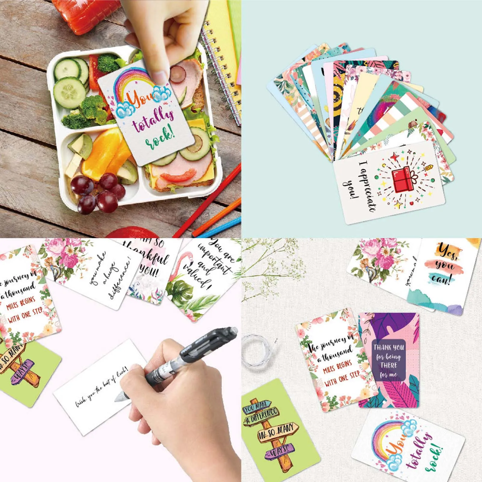 72pcs Inspirational Motivational Cards Bookmark Meaningful Heartwarming Cards Suitable for Family Friends